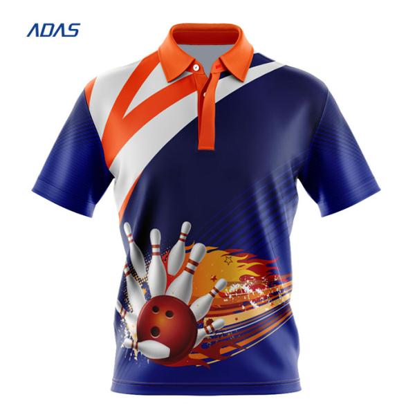 Bulk Men's Knitted Sublimation Tee Shirts Sport Wear Polo Shirt Lightweight