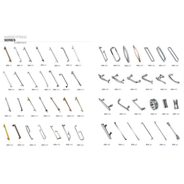 Tempered Glass Frameless Single Shower Doors Red Bronze Hinge Swing Stainless Steel