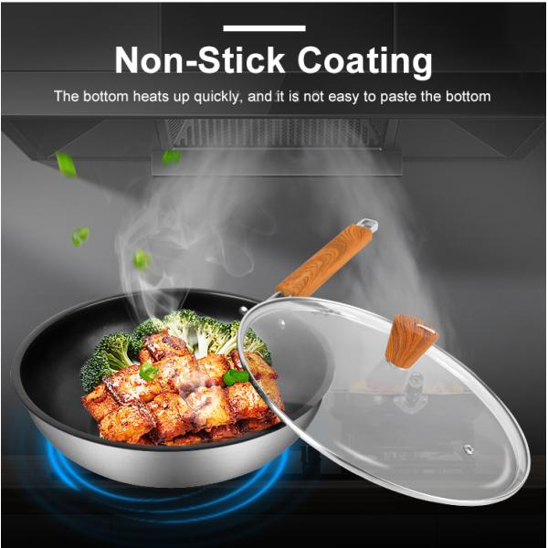 Good Quality 4 pieces Stainless Steel Pot And Pans Cooking Set Non Stick Xylan Plus Cookware Set