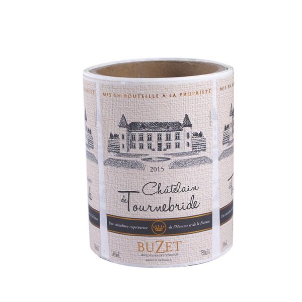 Personalized Printable Wine Bottle Labels Customized Size ISO 9001 Approved