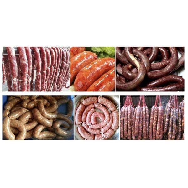 Commercial Automatic 600-800kg/H Vertical Hydraulic Double-tube Sausage Stuffer Filling Machinery on Sale 2