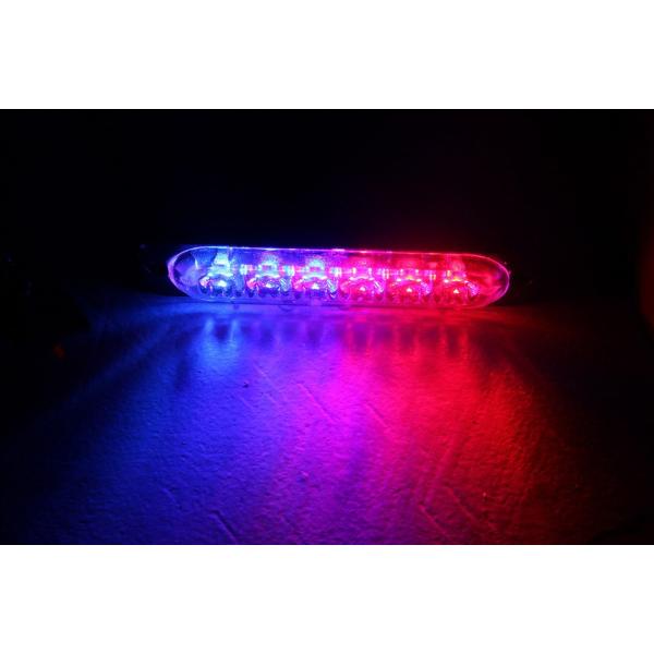 6 LED LED Warning Lights , Red / Blue Car Led Emergency Light Bar