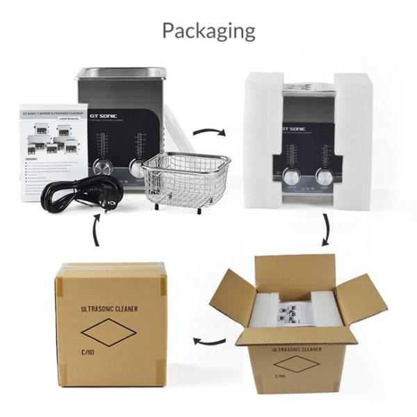 GT SONIC Heated 2L Stainless Steel Ultrasonic Jewelry Cleaner