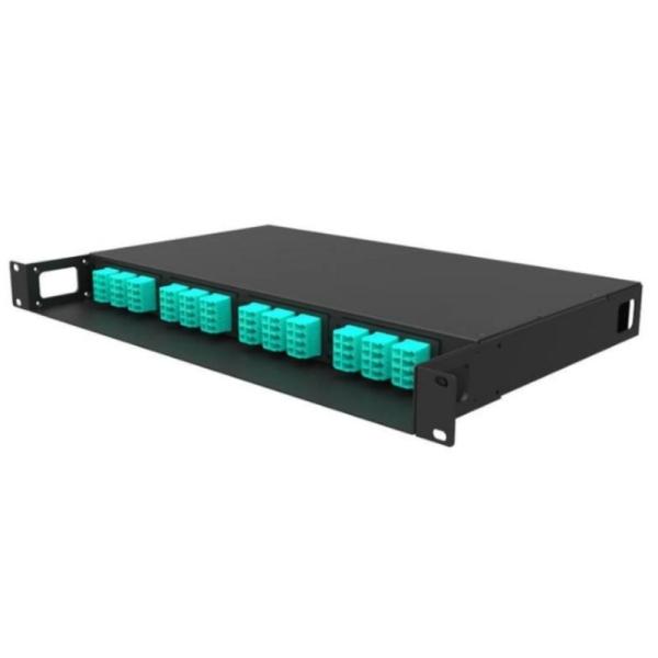 1U 19' Racks Enclosure MPO-LC Connector Fiber Optic Cassette Patch Panel for Rack Mount
