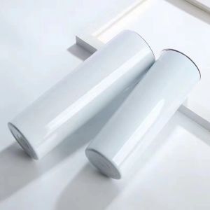 White 20 Oz Vacuum Insulated Stainless Steel Tumbler Beer Pints