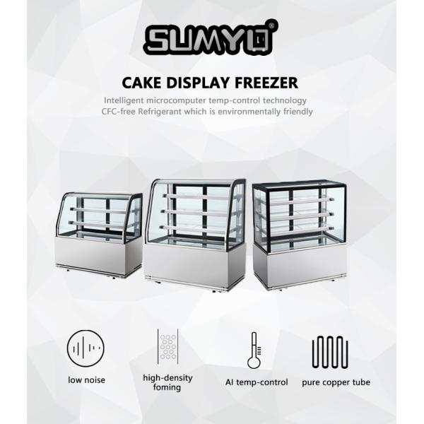 900*680*1200 Dimensions Commercial Cake Display Freezer Automatic Defrost Chiller