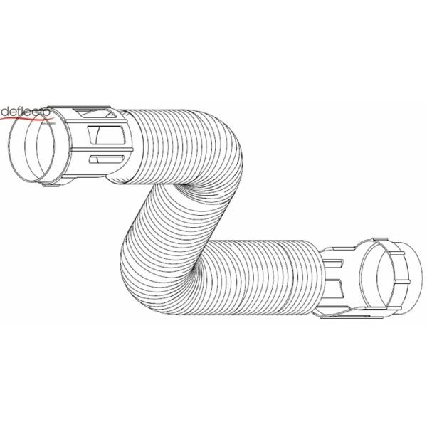 4 Inch Semi Rigid Aluminum Duct Air Conditioning Venting Set With Connector