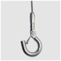 Nylon Stainless Steel Wire Rope Keychain TPU Cable Key Ring