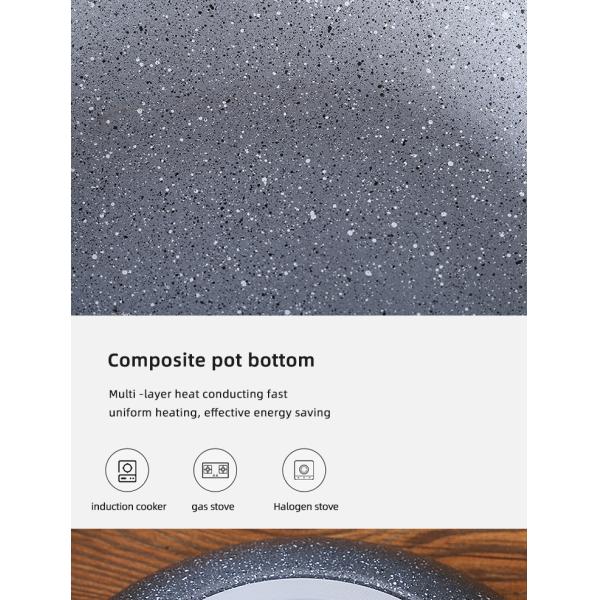 Maifan Stone Non Stick Aluminium Cookware Sets With Lid Customized Logo