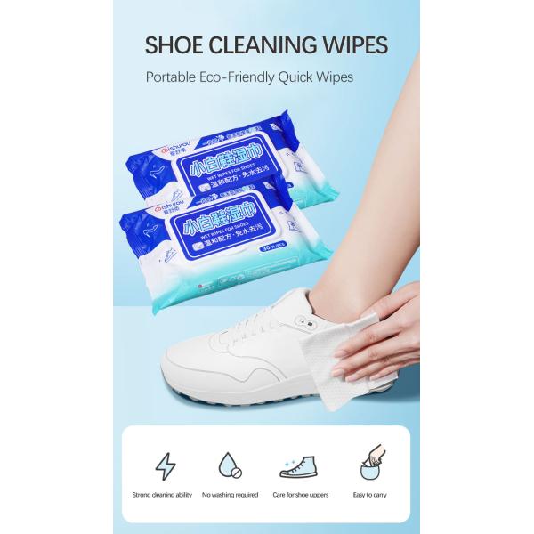 Disposable Shoe Cleaning Wet Wipes Eco-Friendly Cleaning Wet Wipes For White Shoes