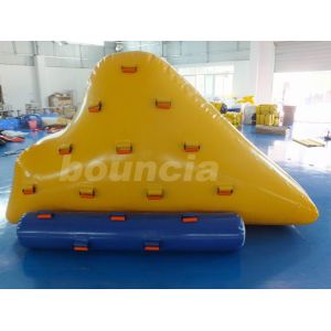 Quality 0.9mm PVC Tarpaulin Inflatable Iceberg With 2 Sides Climbing For Pool wholesale