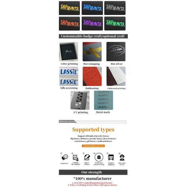 Customer's Logo Hanhong PU Leather Jewelry Box for Rings Earrings Pendants and Necklaces