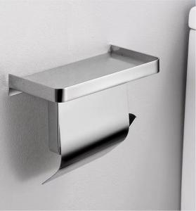 Quality Waterproof Wall Mounted Toilet Paper Holder , 304 Stainless Steel Toilet Tissue Dispenser wholesale