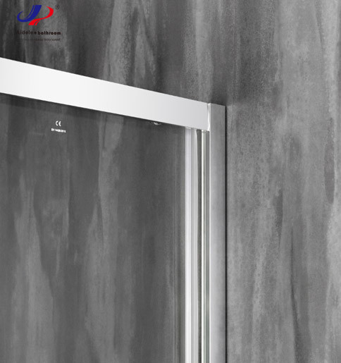 5/6mm Sliding Glass Shower Doors 120*190cm Size Tempered Glass Aluminium Frame
