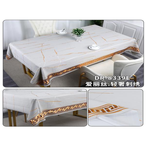 Christmas PVC Tablecloth Protector Rectangle Waterproof Oil-Proof Plastic Table Cover