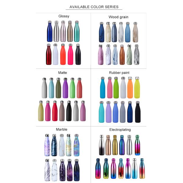 17OZ Cola Shaped Insulated Stainless Steel Water Bottle