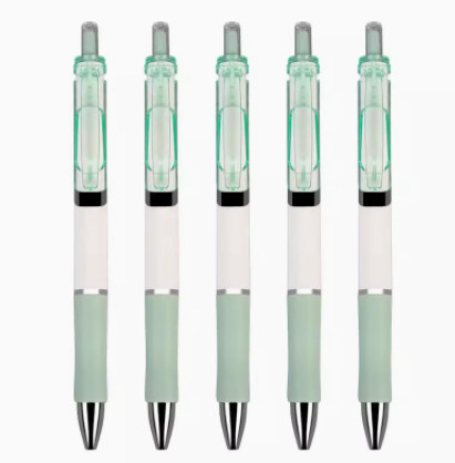 High Appearance Press Pen Ball Pen Press Neutral Pen Student Exam Pen Office Plastic Pen Quick Drying Ballpoint Pen