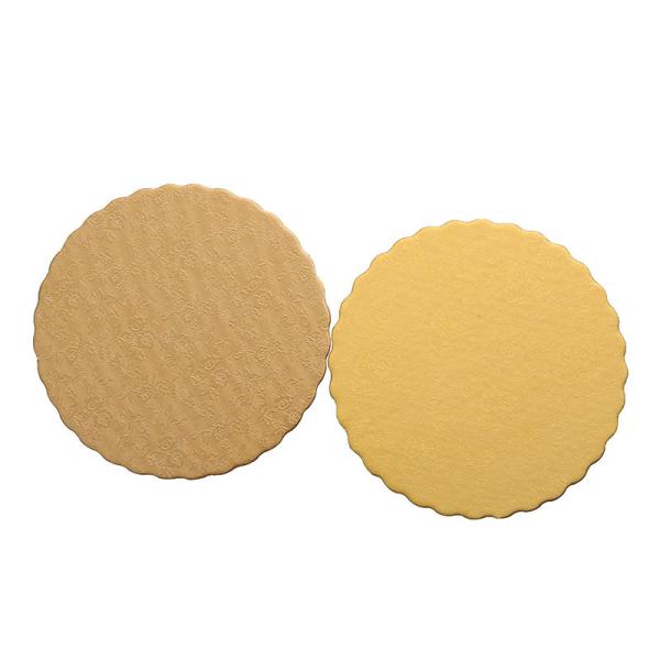 8 Inch Opp Bag Packing Golden Foil Cake Paper Board