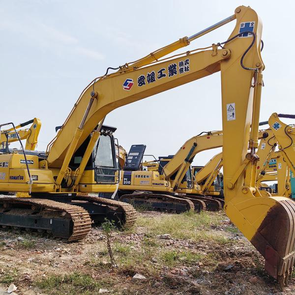 Hydraulic Used Komatsu Excavators PC200-8 Heavy Duty Machinery 20 Ton