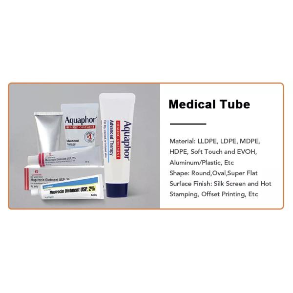 Cosmetic Aluminum Squeezed Toothpaste Tube Glossy Coating ISO4001 MDPE