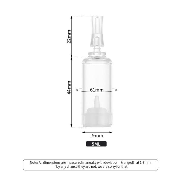 2ML Plastic Ampoule Packaging , Essence Oil Empty Cosmetic Container