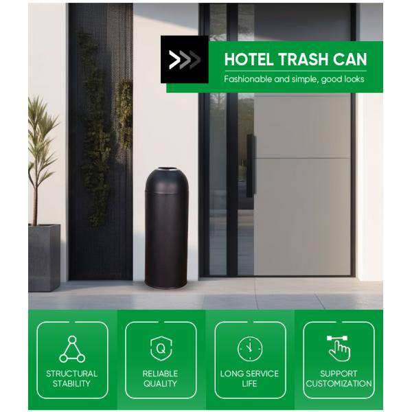 Wholesale High Quality Multi Functional Bullet Trash Can for Sustainable Metal Trash Bin Can