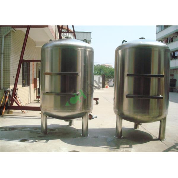 Industrial Stainless Steel Filter Housing Carbon / Sand Media Water Filter