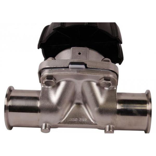 Fast Assembly Sanitary Diaphragm Valves , TP 316L 3 Way Diaphragm Valve
