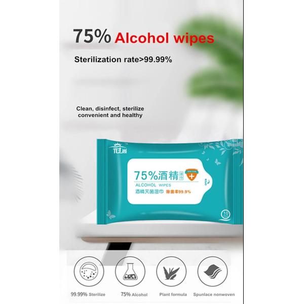 Portable Alcohol Wet Wipes Quick Hand Sanitizer For Cleaning