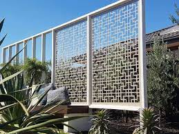 Garden Exterior Aluminum Privacy Fence Trellis Heat Insulation