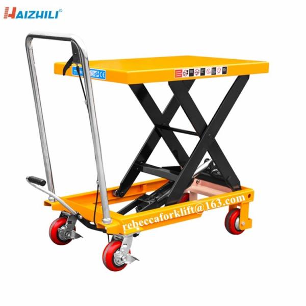 Factory supply safety device 500kg load capacity manual scissor lift table