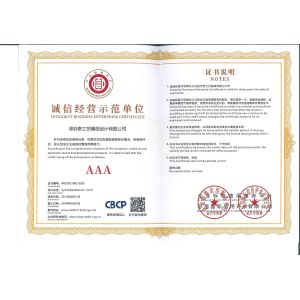 Shenzhen QZY Models Design Co., Ltd. Certifications