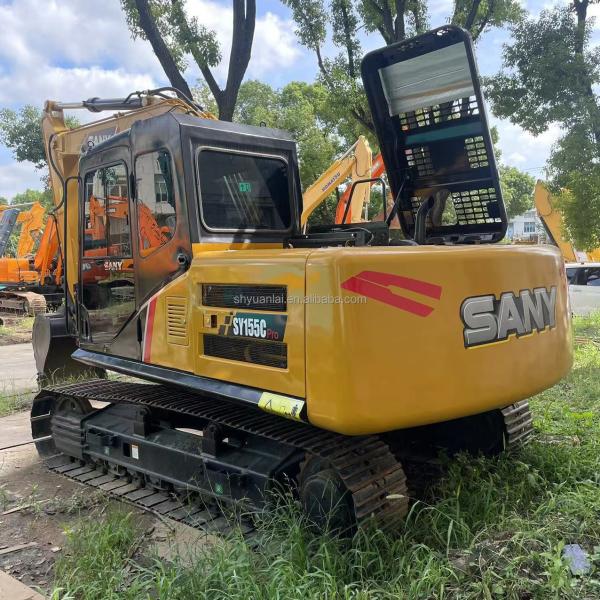 Sany155C Second-hand Excavator 0.53m3 Bucket Capacity 15000 KG Machine Weight Affordable