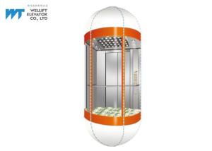 Quality Capsule Panoramic Small Machine Room Passenger Elevator Standard Type Load 1000KG wholesale