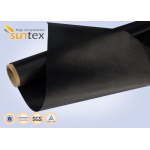 Black Fire Resistant Fiberglass Fabric Heat Insulation Glass Fiber Roll