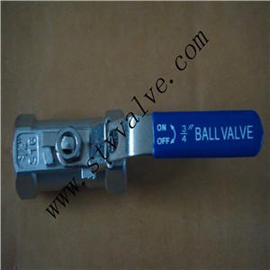 Stainless Steel One Piece Ball Valve Threaded End