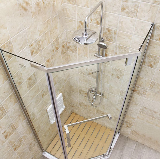 Anti Abrasion Shower Room Accessories Easy To Install Glass Shower Door Stopper