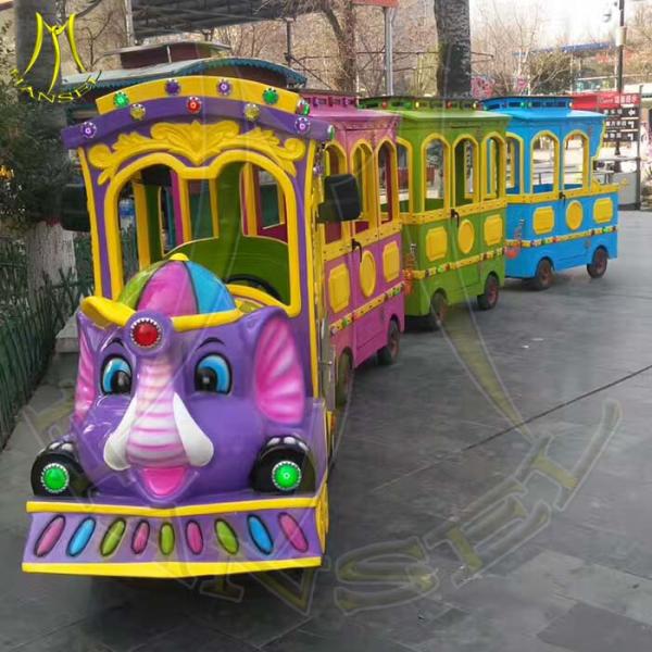 Hansel shopping mall electric amusement park trackless train rides for family