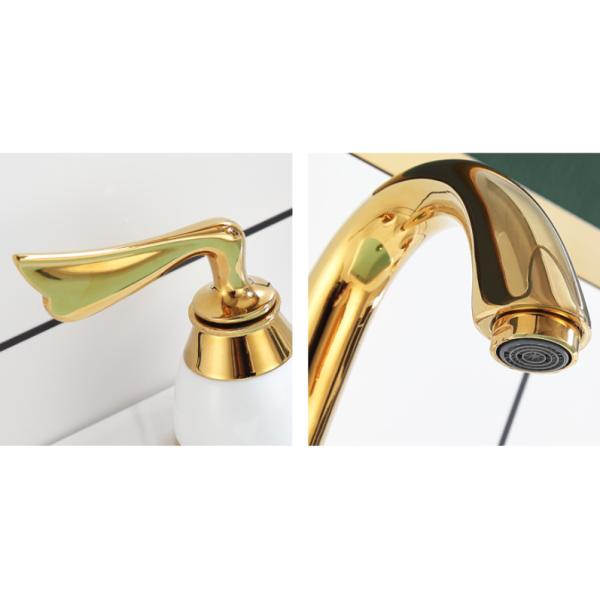 Two Handle OEM Three Hole Retro Bathroom Sink Faucets