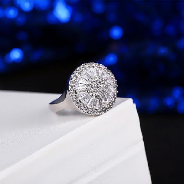 Sexy Lady White AAA CZ 925 Stamp Ring Full Size Women Sterling Silver Jewelry Rings Free Shipping Wholesale