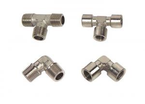 Quality Assembly Pneumatic Fittings In Brass , Nickle Plated Quick Connect Air Fittings wholesale