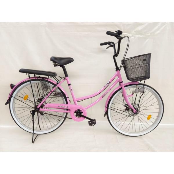 24 inches City bicycle single speed city bike Disc brake with dynamo light