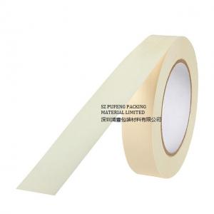 Quality 3M2214  Crepe Paper Yellow Silicone 218 Adhesive Masking Tape wholesale