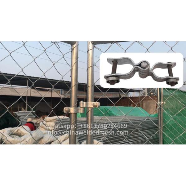 6x12 Portable Chain Link Temporary Fencing Panels Galvanized Iron ISO approval