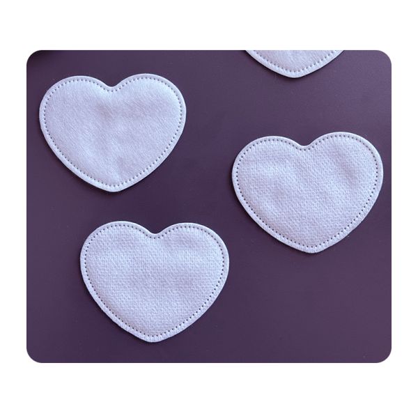 OEM Disposable Cosmetic Products Heart Shaped Makeup Remover Wipes Wholesale Cotton Pads for Face