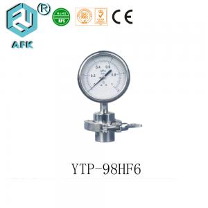 Quality 1.5 Gas Boiler Pressure Gauge With Tri - Clamp Connector / Diaphragm High Accuracy wholesale