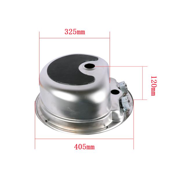 HWHongRV round camper rvs kitchen kit Stainless Steel Sink campervan tempered glass lid sink, with foldable rotating faucet