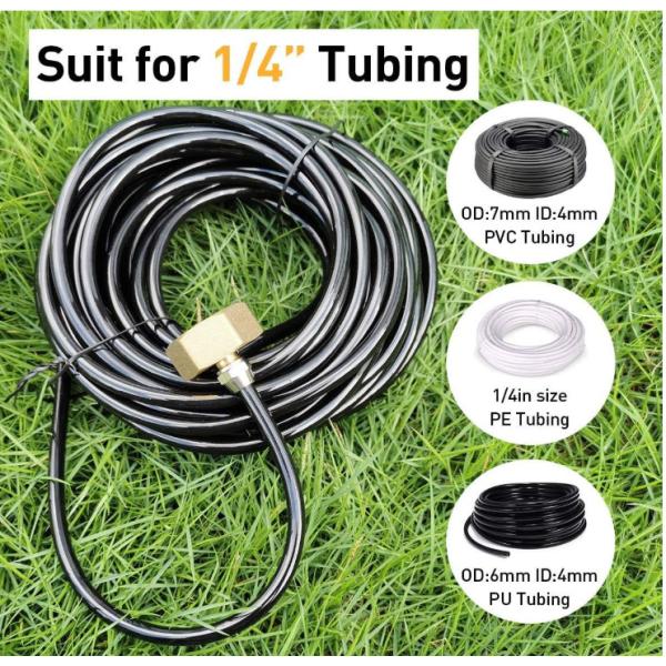 3/4'' Hose Thread Bib Swivel To 1/4'' Tubing Brass Blow Out Plug
