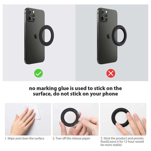 RoHS Aluminum Magsafe Charger Holder Universal Magnetic Phone Stand For Desk Wall