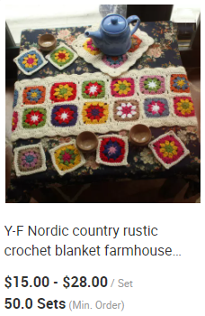 Y-F Earthy Cute Boho Color Crochet Floral Doilies Coasters Cup Drink Coasters Dinning Coffee Table Decor 2025